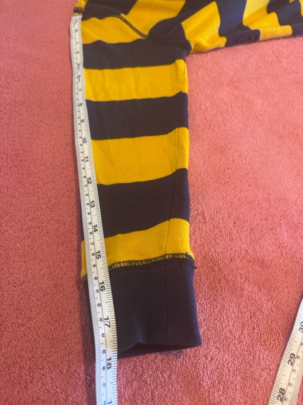 Gymboree Yellow and Black Striped Hooded Henley Long-Sleeve Tee - Picture 9 of 11